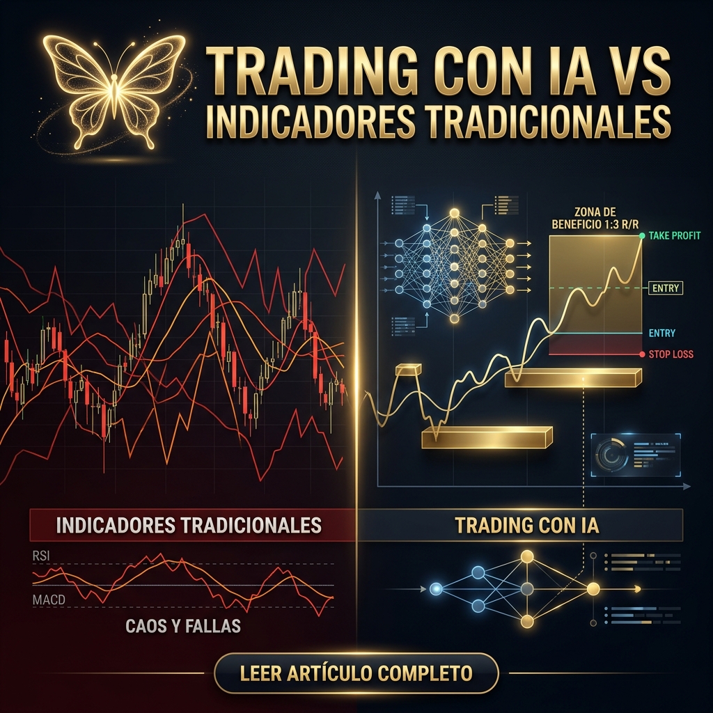 Trading con IA vs. Indicadores Tradicionales: ¿Por qué el 95% de los Traders Pierde?