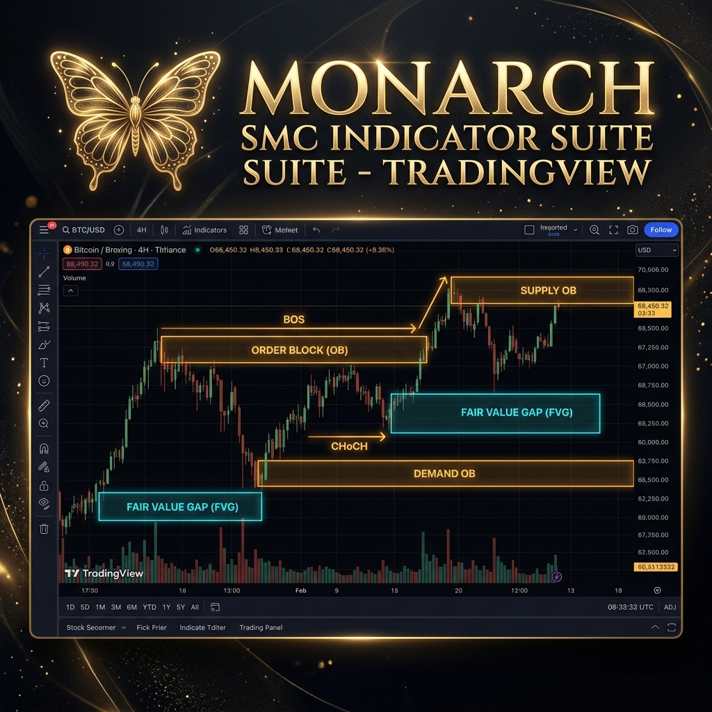 Monarch SMC Indicator Suite - TradingView